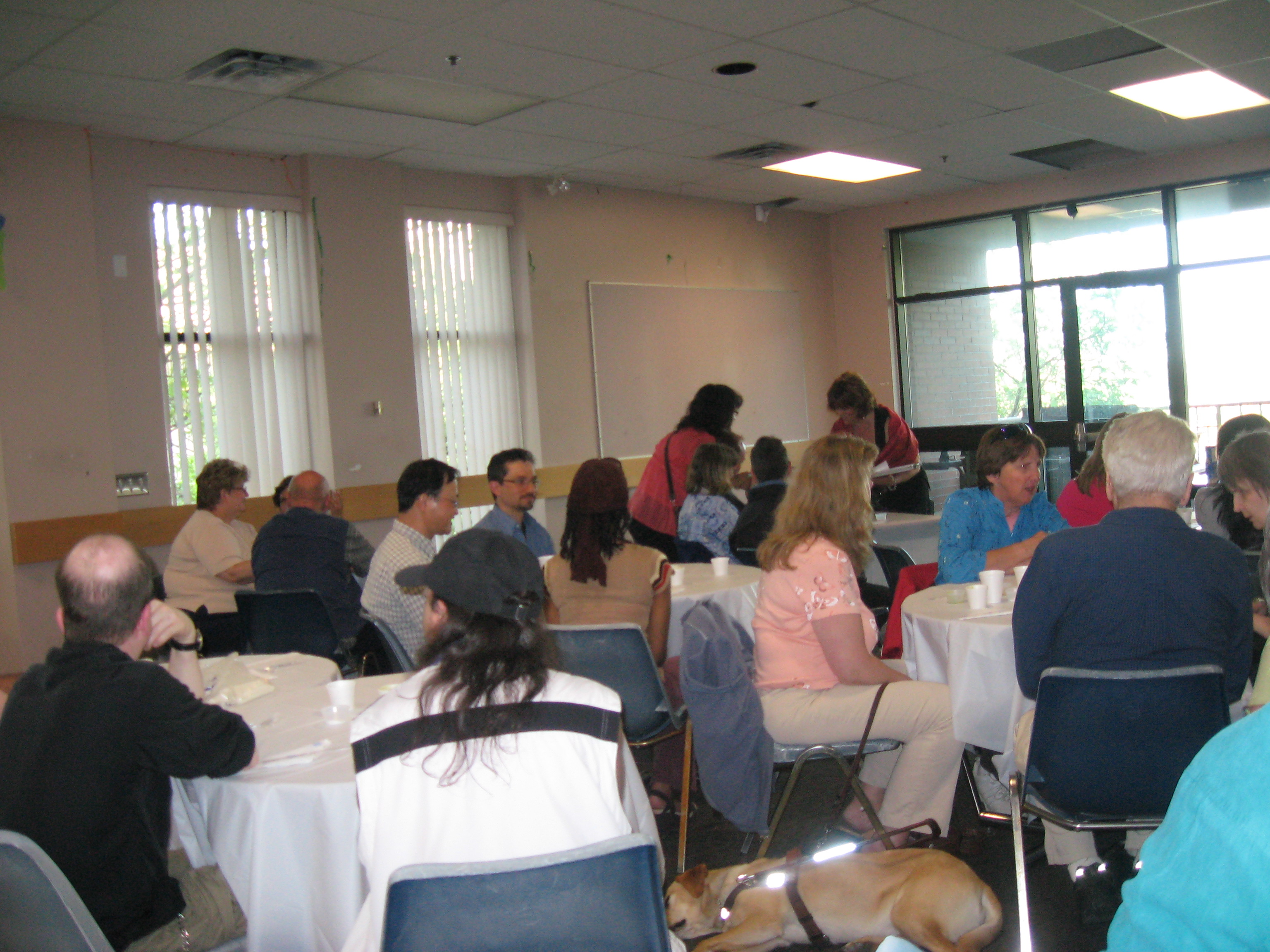 Participants learn about their taste buds